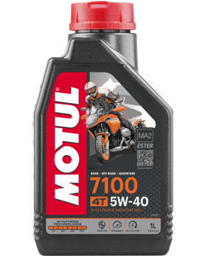 1 LITRO OLIO MOTORE 5W-40 4T 7100 SINTETICO MOTUL 104086 MOTO SCOOTER ATV