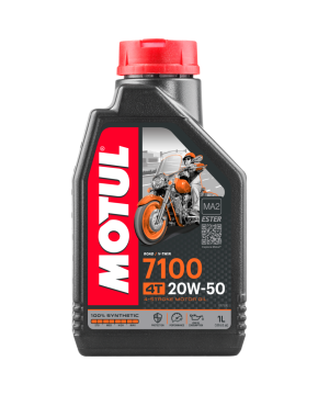 1 LITRO OLIO MOTORE 20W-50 4T 7100 SINTETICO MOTUL 104103 MOTO SCOOTER QUAD ATV