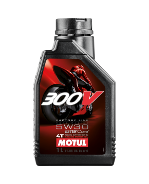 OLIO MOTORE 5W-30 4T 300V SINTETICO MOTUL 104108 ROAD RACING MOTO SCOOTER QUAD