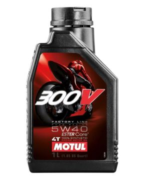 OLIO MOTORE 5W-40 4T 300V SINTETICO MOTUL 104112 ROAD RACING MOTO SCOOTER QUAD