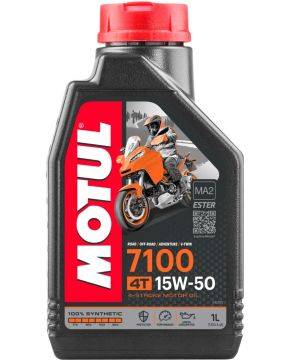 1 litro OLIO MOTORE 15W-50 4T 7100 SINTETICO MOTUL 104298 MOTO SCOOTER QUAD