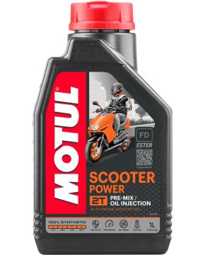 1 litro OLIO MIX SCOOTER POWER 2T SINTETICO PRE-MIX OIL INJECTION MOTUL 105881