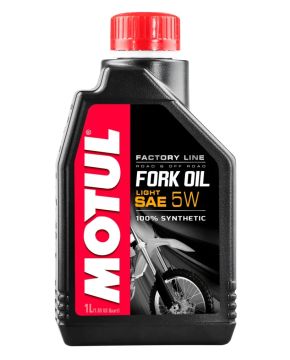 1 litro OLIO FORCELLE MOTUL FORK OIL FACTORY LINE LIGHT 5W 105924