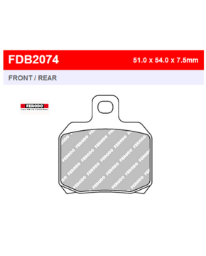 pastiglie 157 ferodo fdb2074ef eco friction