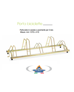 portabici multiposti 5 posti terra