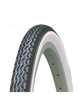 copertone bici 24 x 1 3/8 bianco e nero stradale