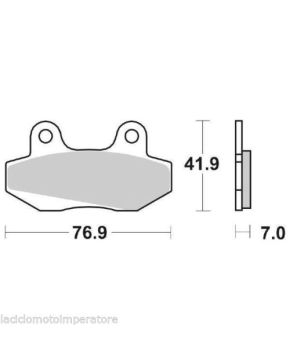 pastiglie freno sbs 103 hf (organica)