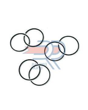 2 segmenti AC 4 x mm 1,2 semitrapezoidali (1 in cromo) ø 40 Minarelli/Yamaha