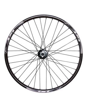 Ruota anteriore 26 MTB nera con sgancio rapido attacco a disco