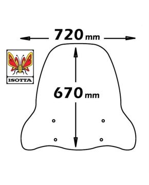 parabrezza neo's ovetto 2007-2011 Isotta e56