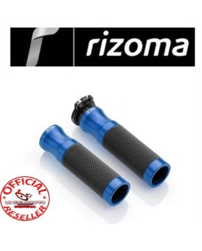coppia manopole moto rizoma sport line blu