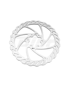 Disco freno bicicletta 160mm 6 viti alhonga