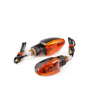 coppia freccia mini nera gambo corto arancio