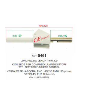 tubo comando cambio vespa