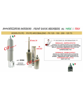AMMORTIZZATORE PIAGGIO VESPA PX PE 125 150 200 ANTERIORE 125 T5
