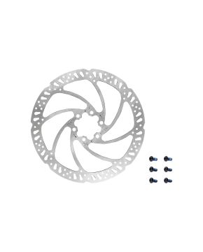 Disco freno bici rotore del freno a disco tektro a 6 bulloni 180 mm