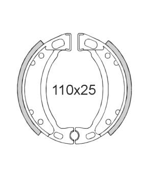 Coppia ganasce freno Mbk Yamaha